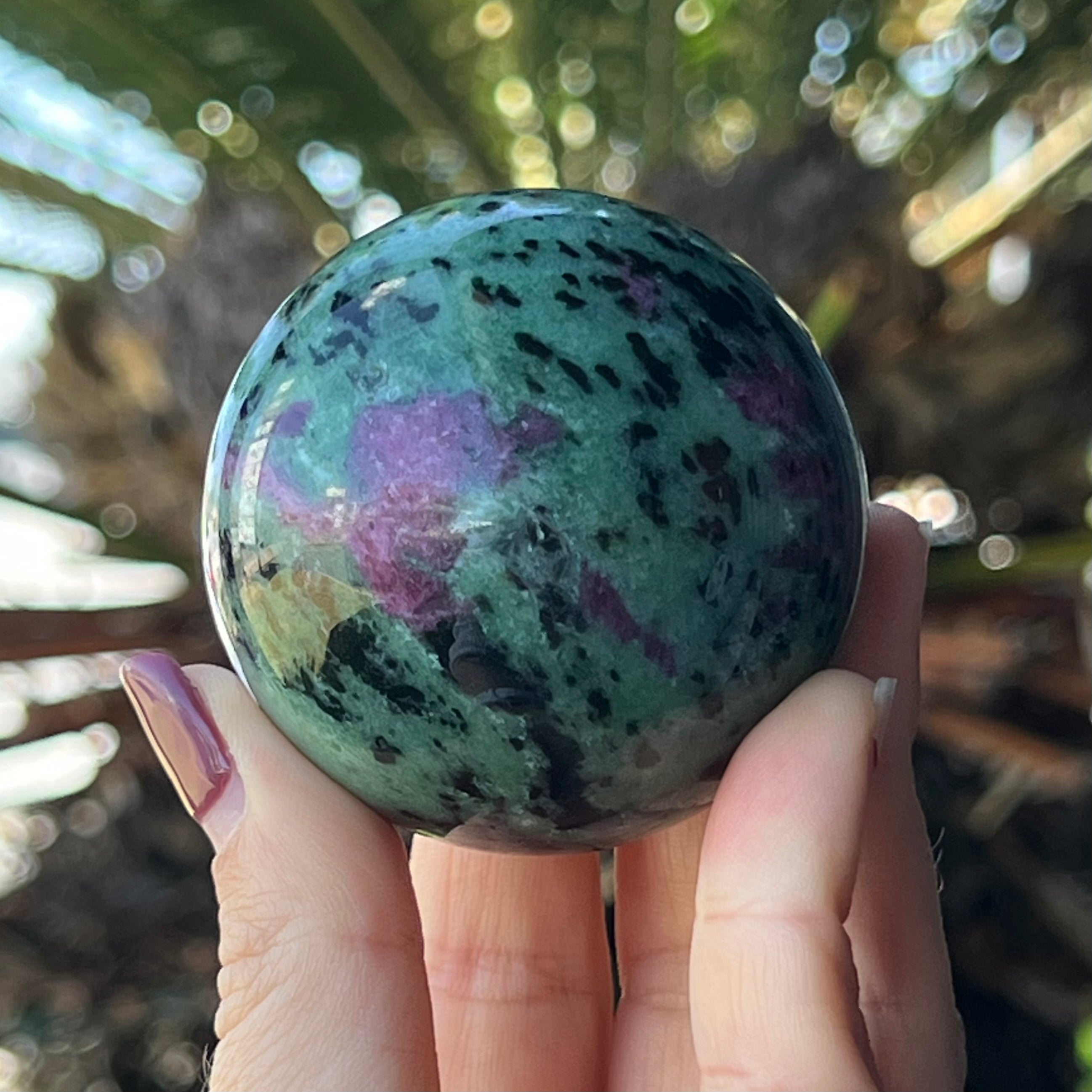 Ruby in Zoisite ~  Sphere