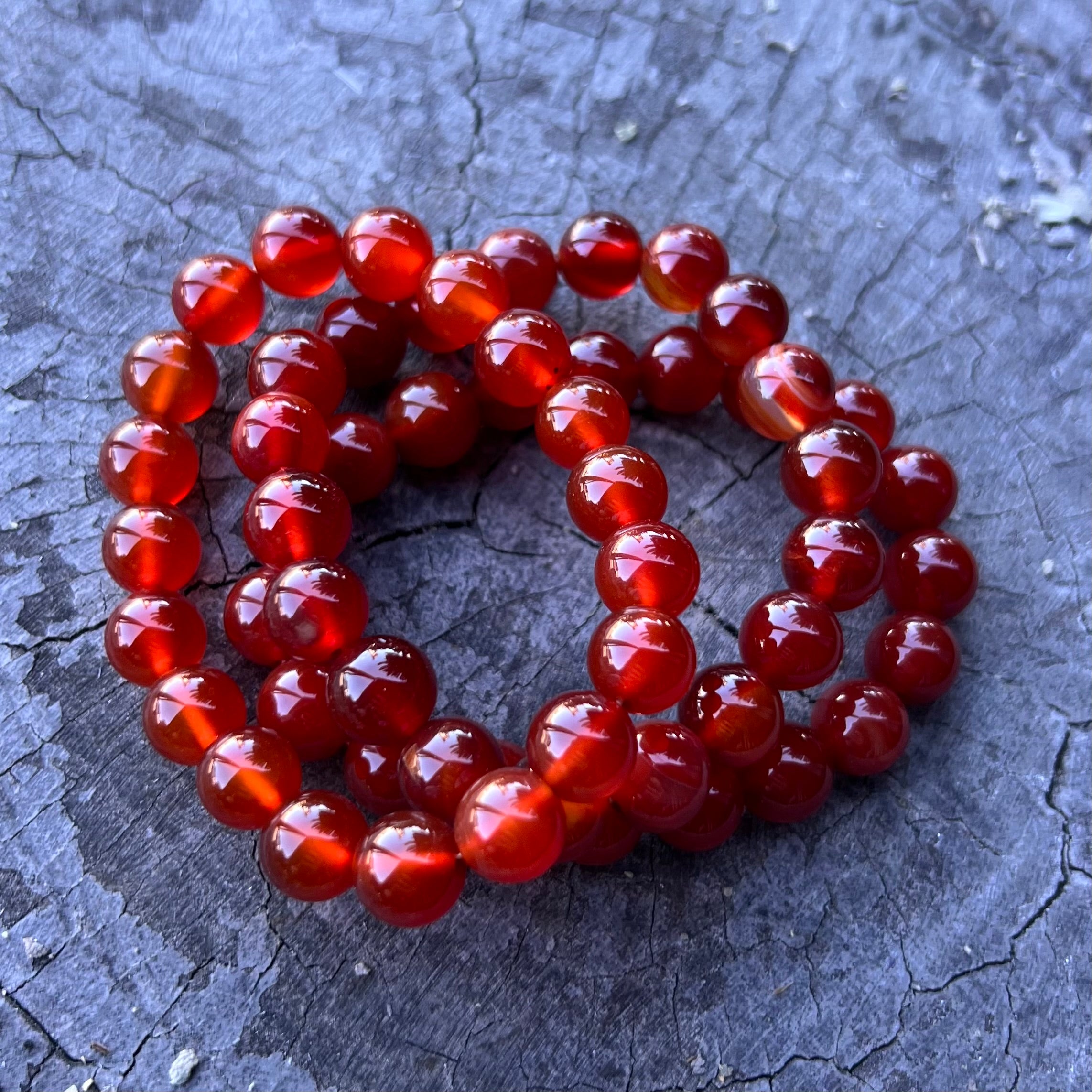 Carnelian ~ Beaded Bracelet