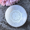 Selenite Cleansing & Charging Mandala Bowl ~  Small