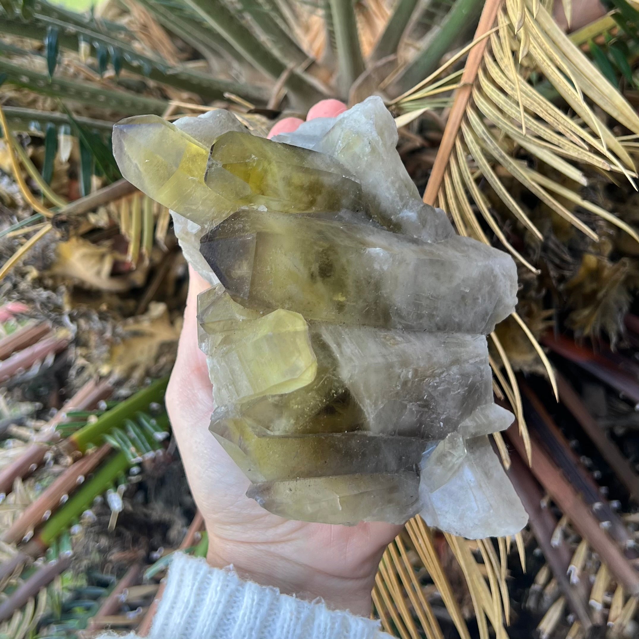 Smoky Citrine Natural Raw Cluster