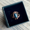 Muse Forged ~ Artesian Blue Apatite Ring ~ Size 6.5
