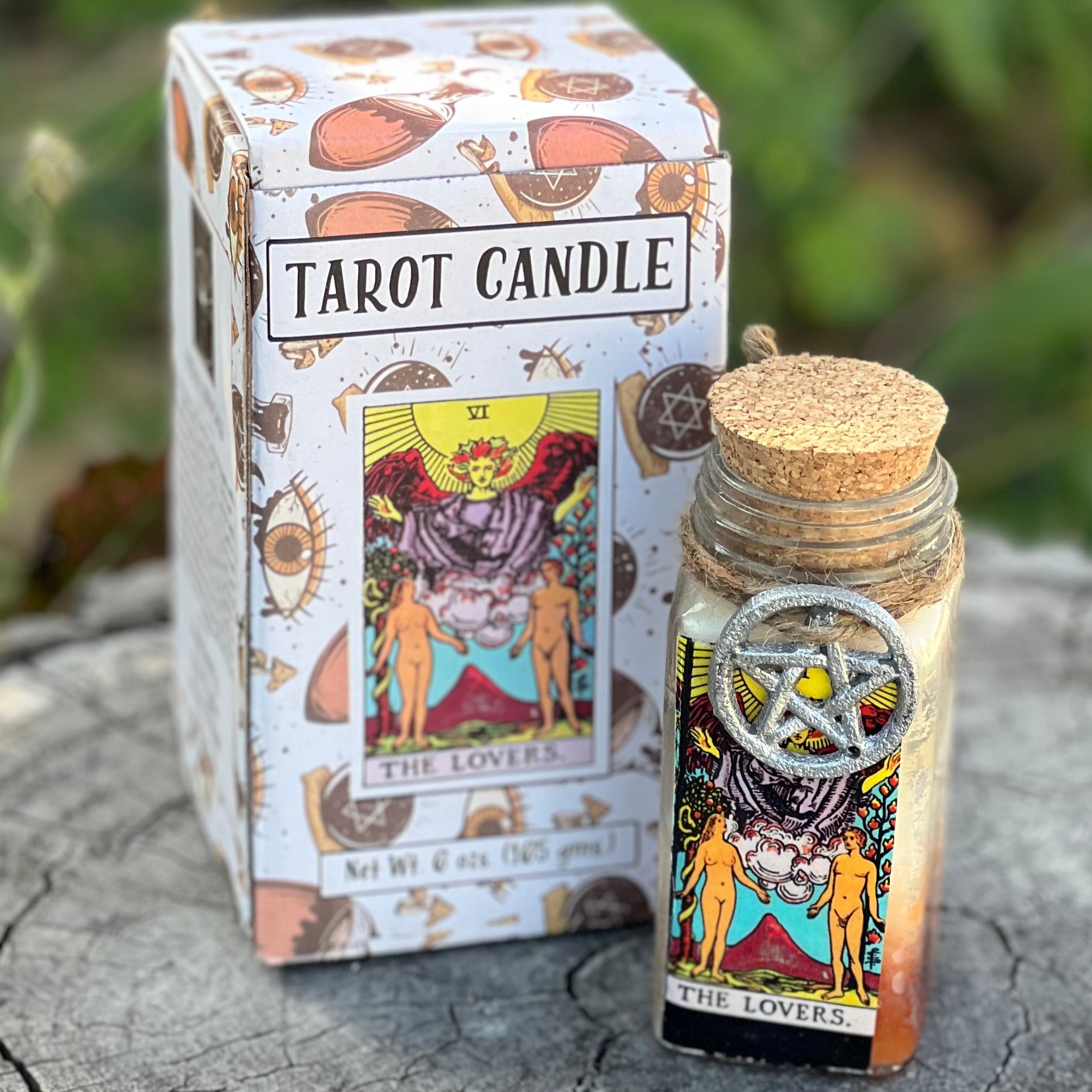 The Lovers ~ Tarot ~  Candle