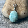 Larimar and Topaz ~ Sterling Silver Pendant (3)