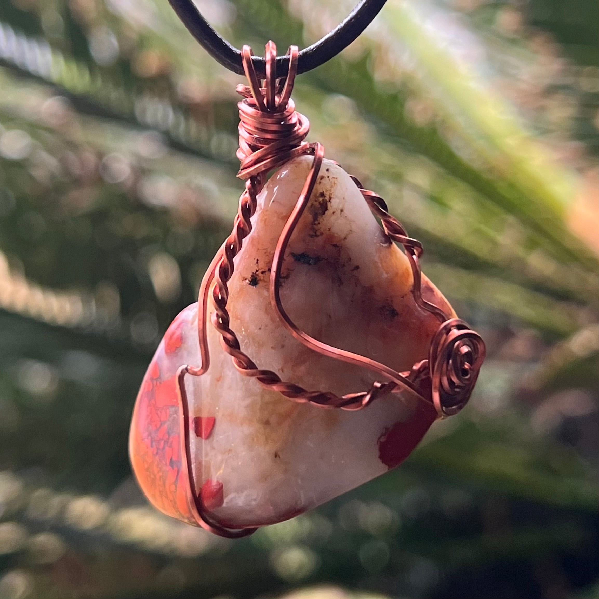 Muse Forged ~ Artesian Red Jasper Necklace