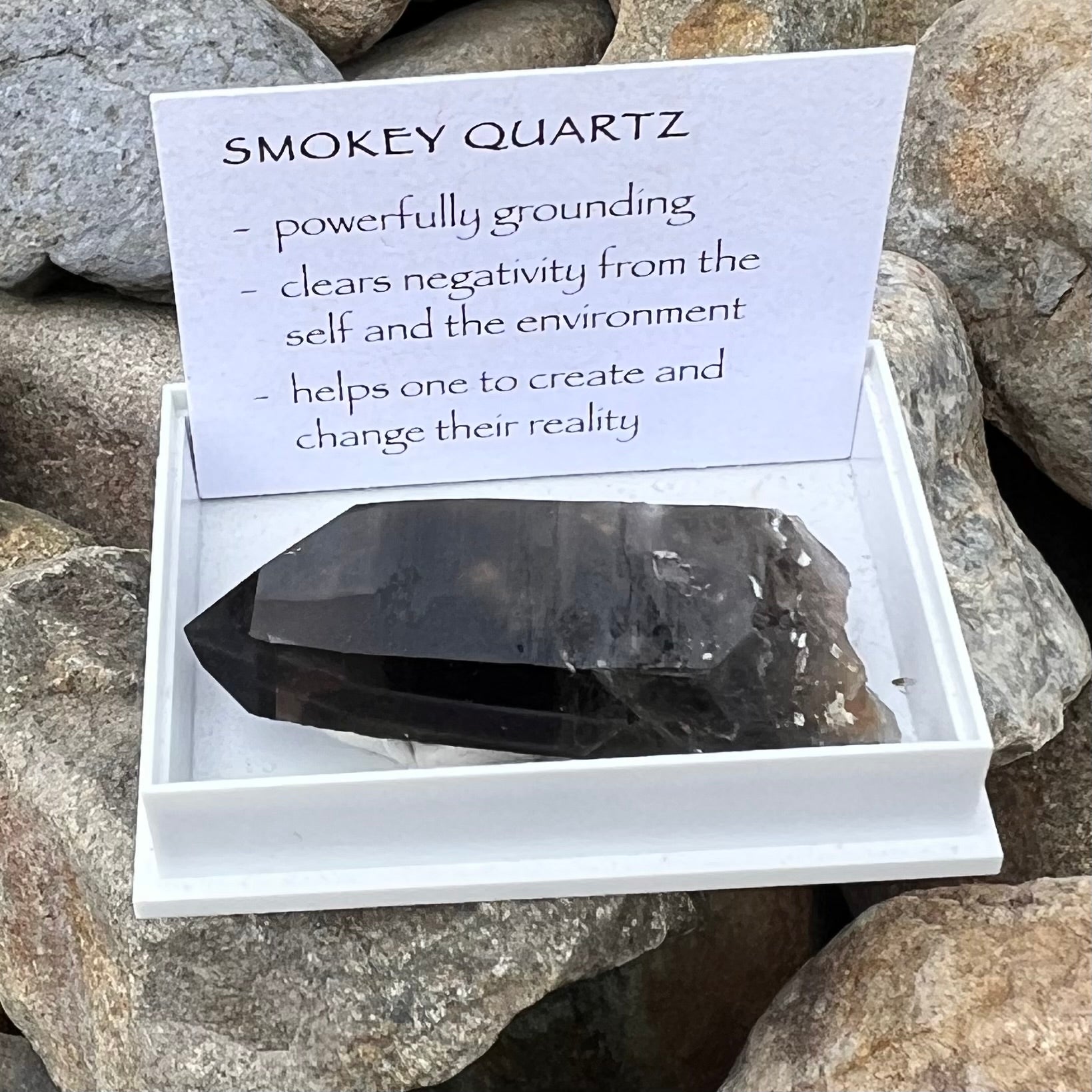 Smoky Quartz Point ~ Specialty Boxed Crystal