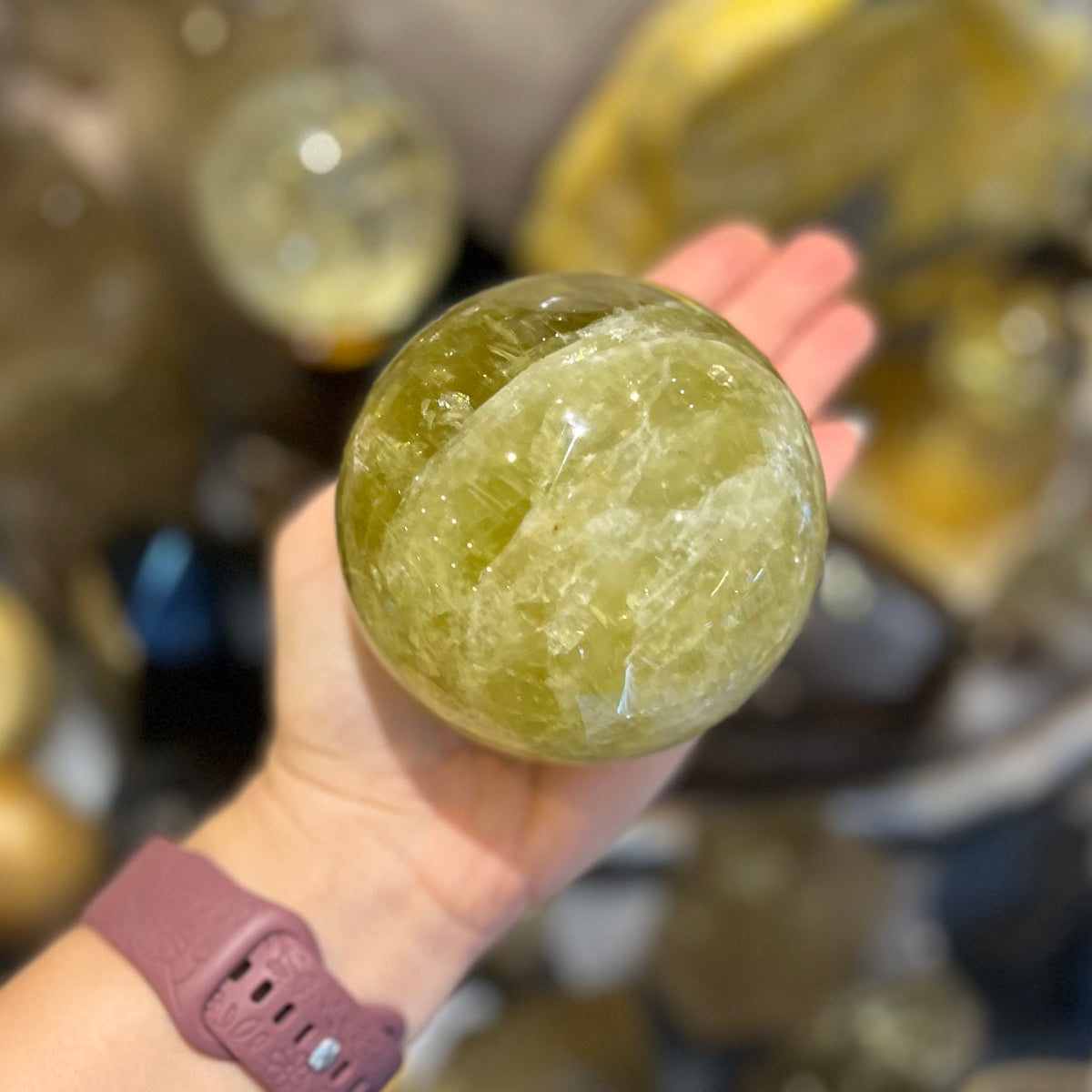 Citrine Abundance & Joy Large Sphere