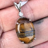 Tiger Eye and Topaz ~ Sterling Silver Pendant (2)