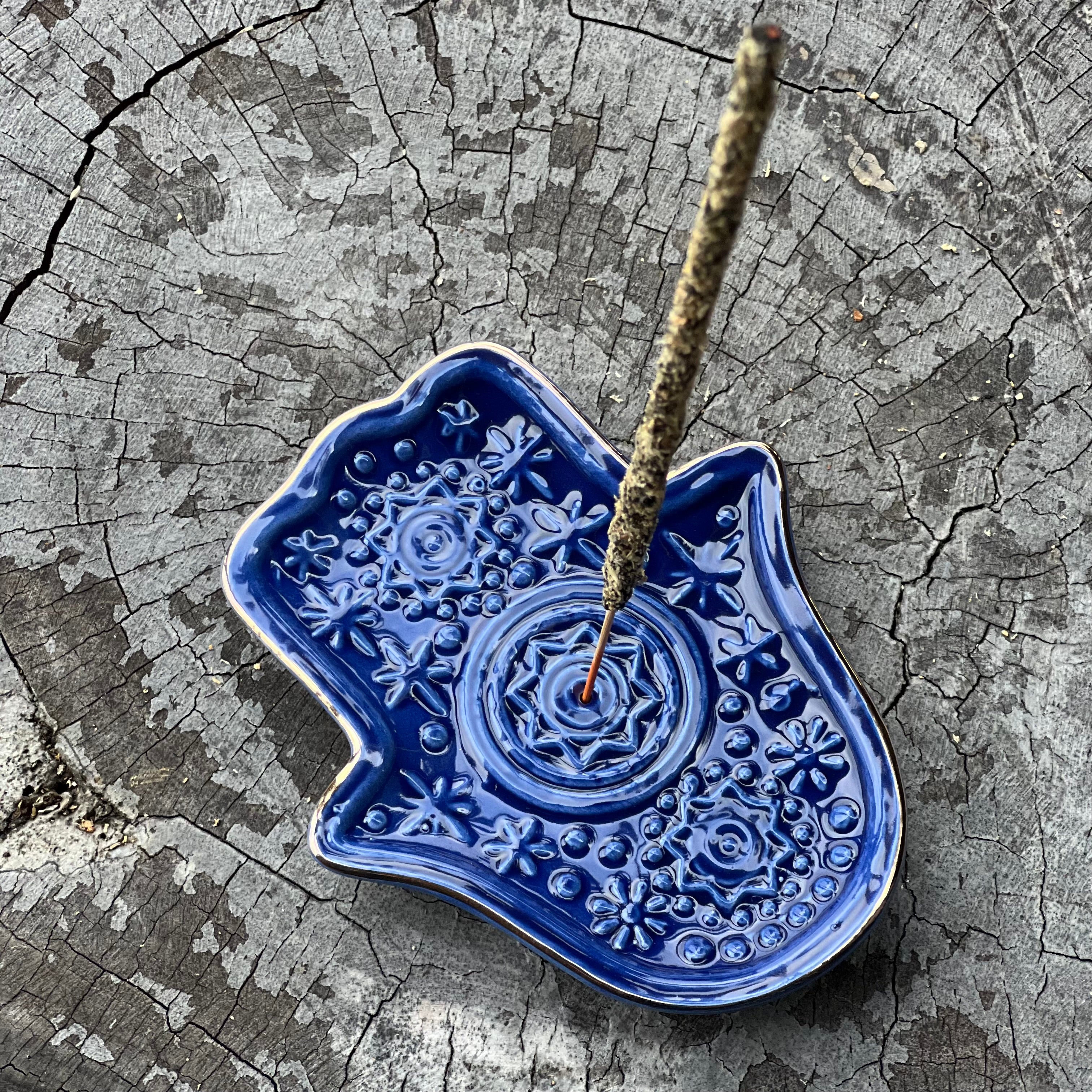 Hamsa Evil Eye ~ Incense Holder Dish