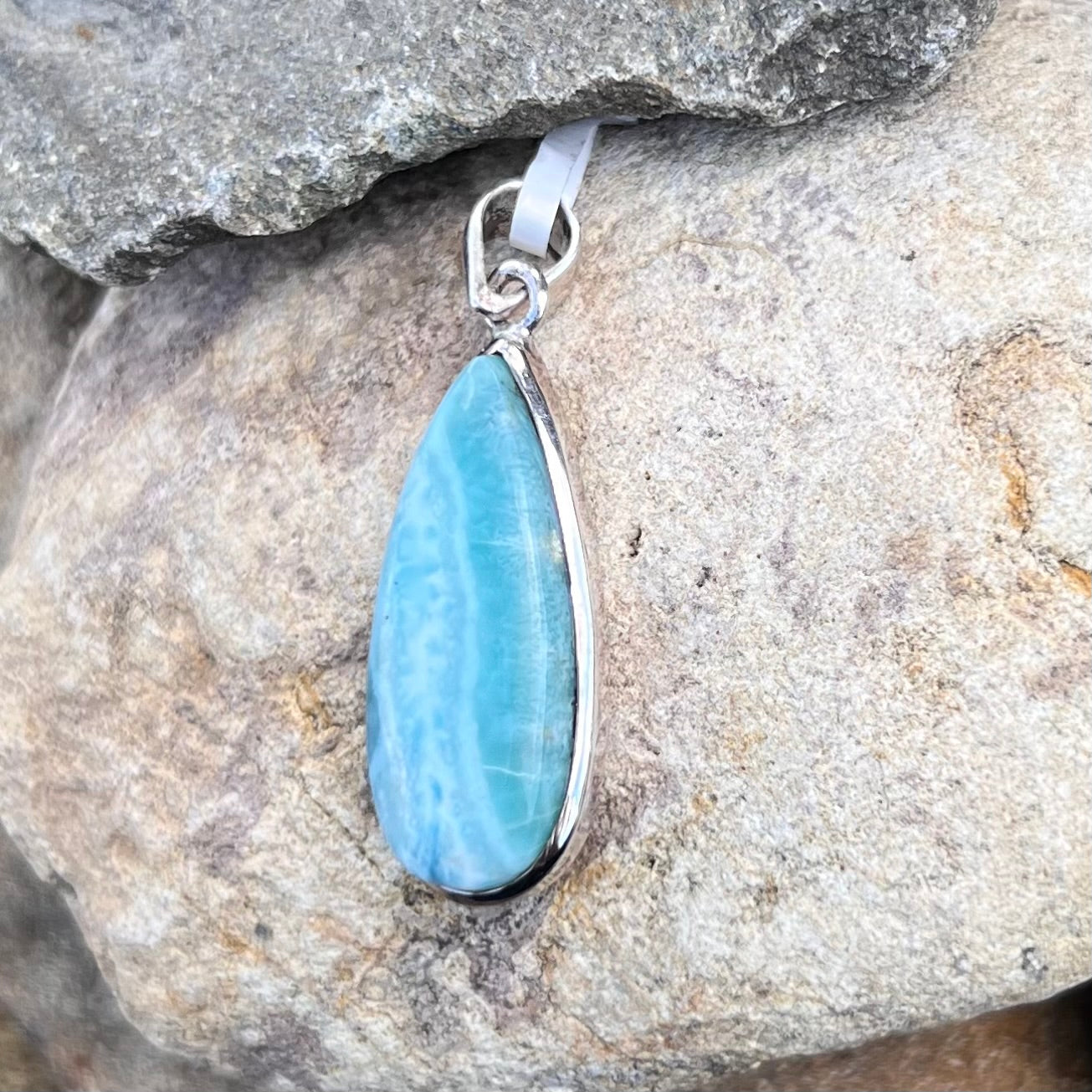 Larimar ~ Sterling Silver Pendant