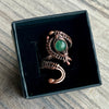 Muse Forged ~ Artesian Green Aventurine Adjustable Ring