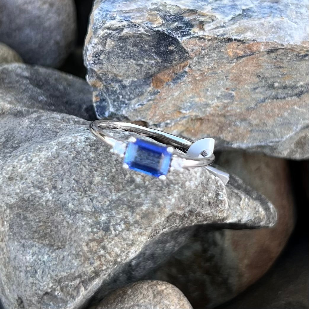 Blue Kyanite Sterling Silver Ring ~ 7