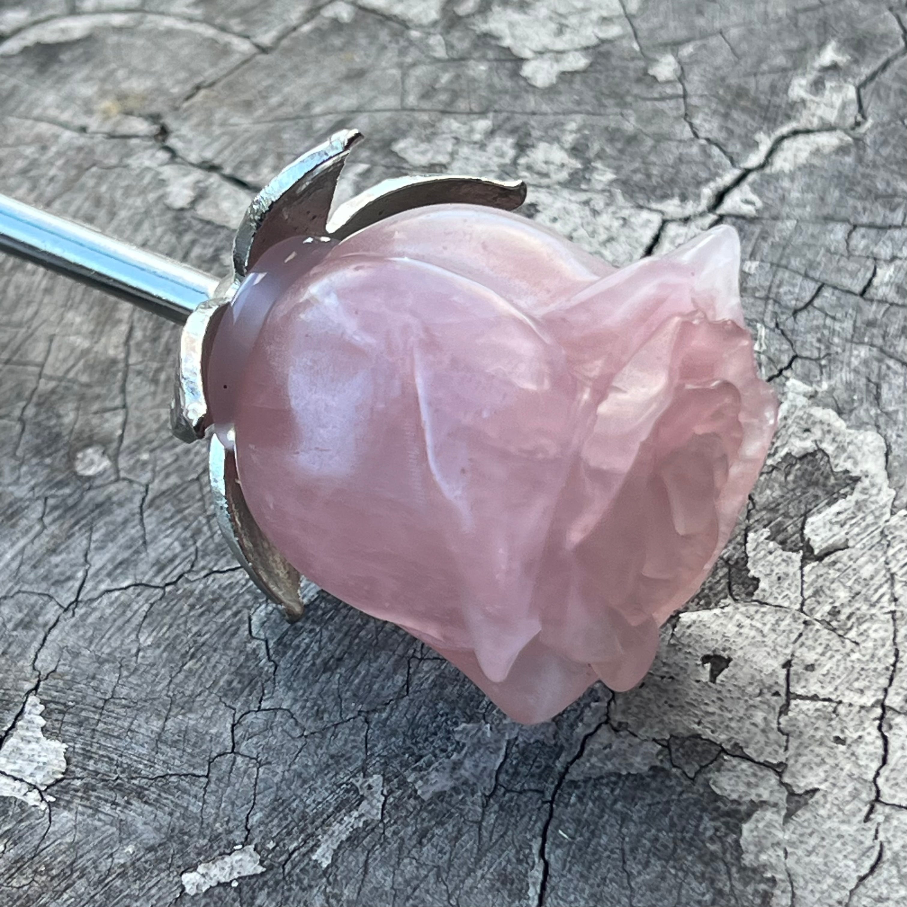Rose Quartz Everlasting Rose