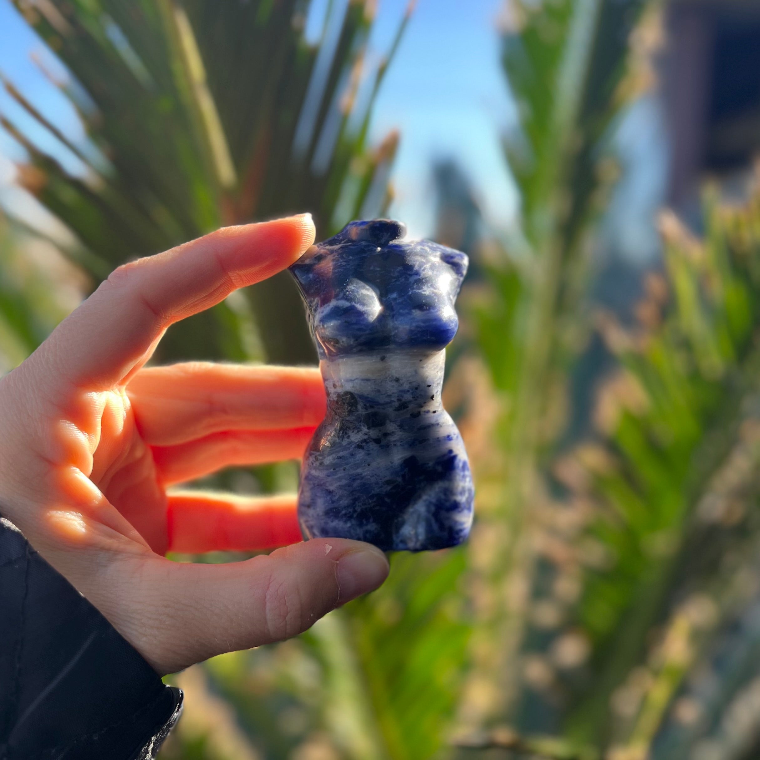 Sodalite Woman Lady Body Carving ~ 2