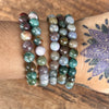 Ocean Jasper Beaded Bracelet ~ Large Fit