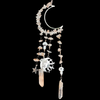 Moon & Mushroom Crystal Hanger ~ Clear Quartz