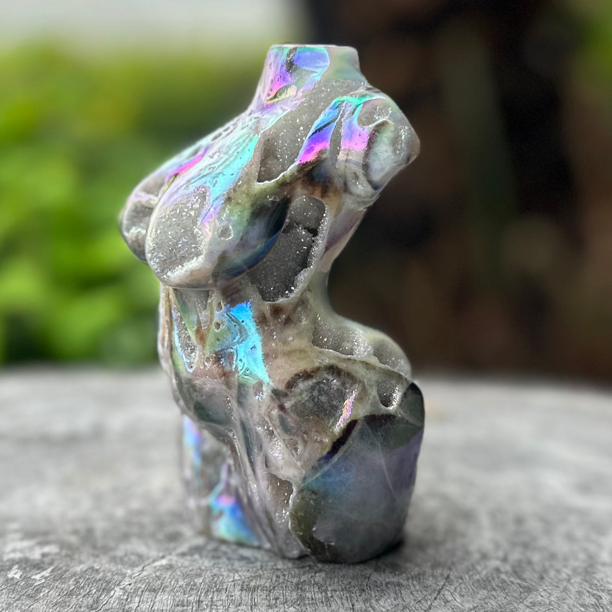 Electroplated Sphalerite
 ~ Lady Body Carving