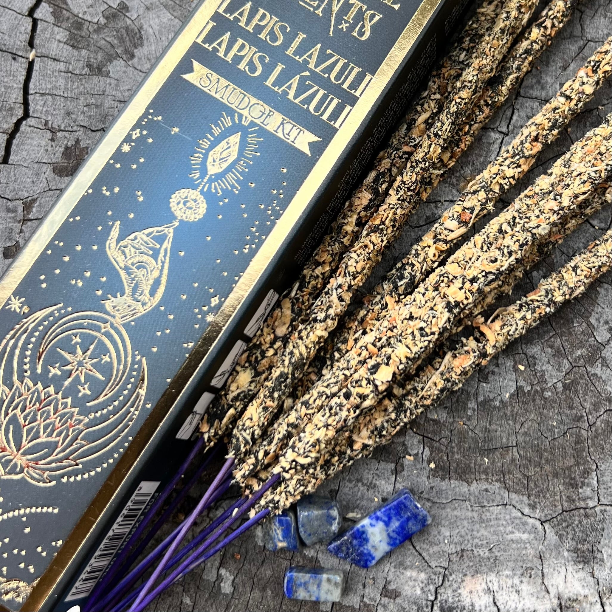 Lapis Lazuli ~ Crystal Scents Smudge Kit Incense