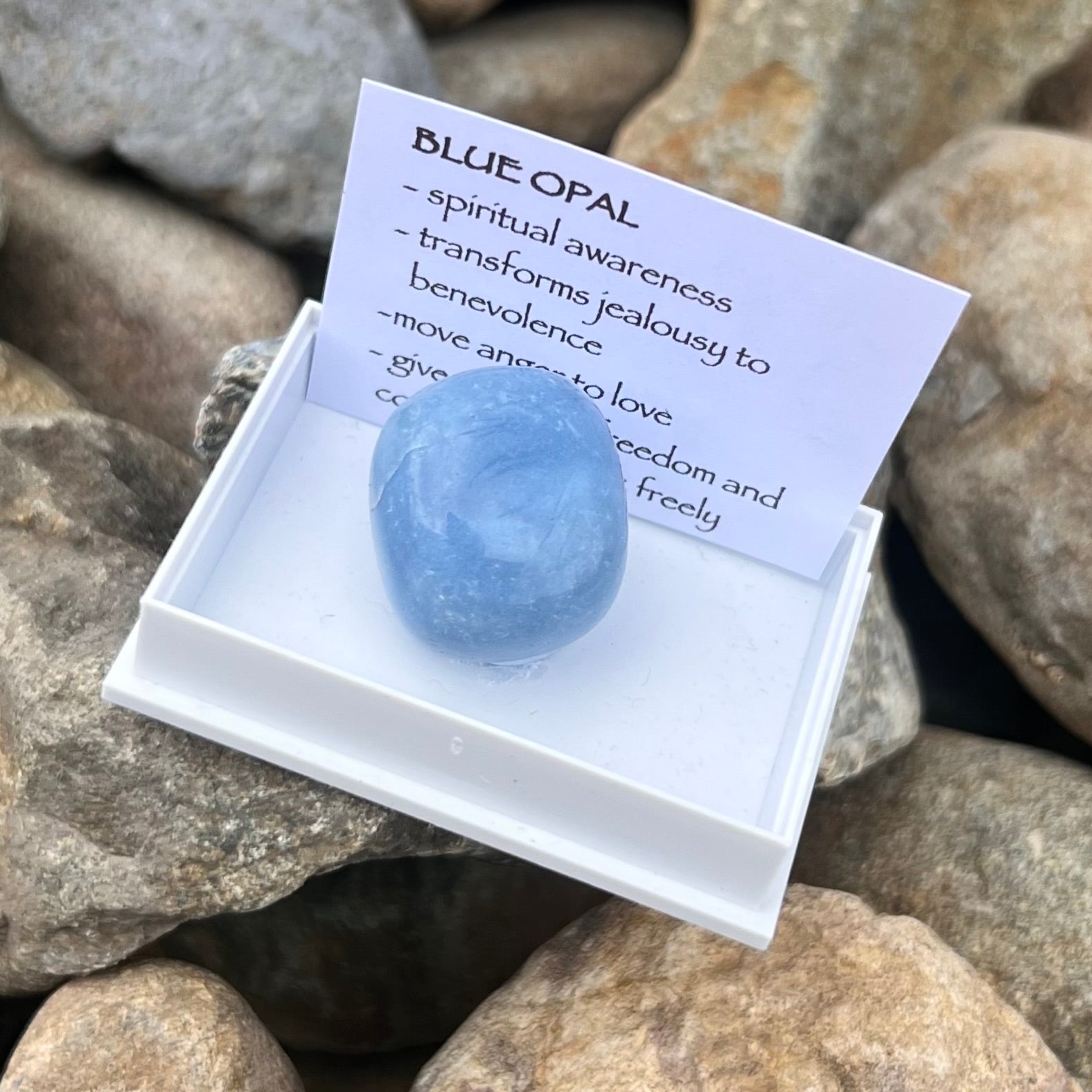 Blue Opal ~ Specialty Boxed Crystal