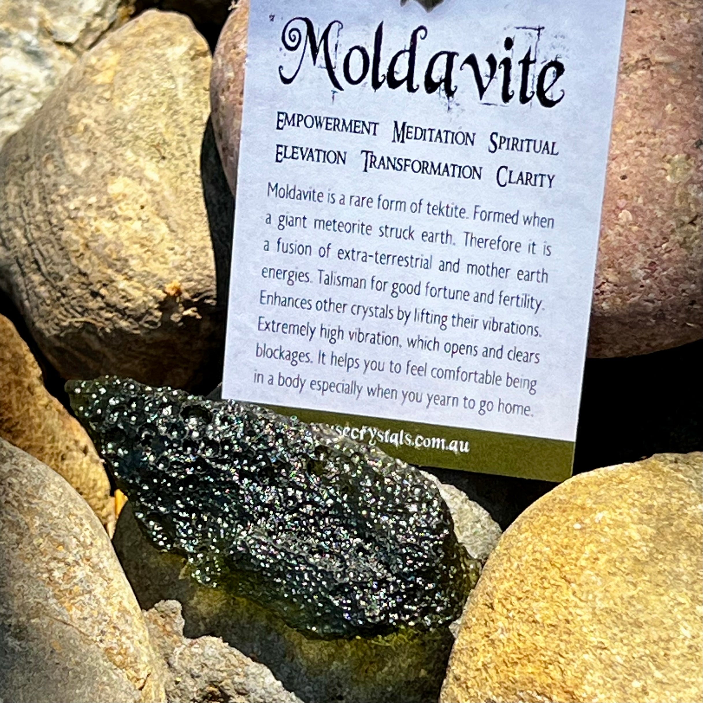 Raw Moldavite Specimen ~ RARE
