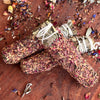 Herbal Smudge Stick dipped in Rose Petals