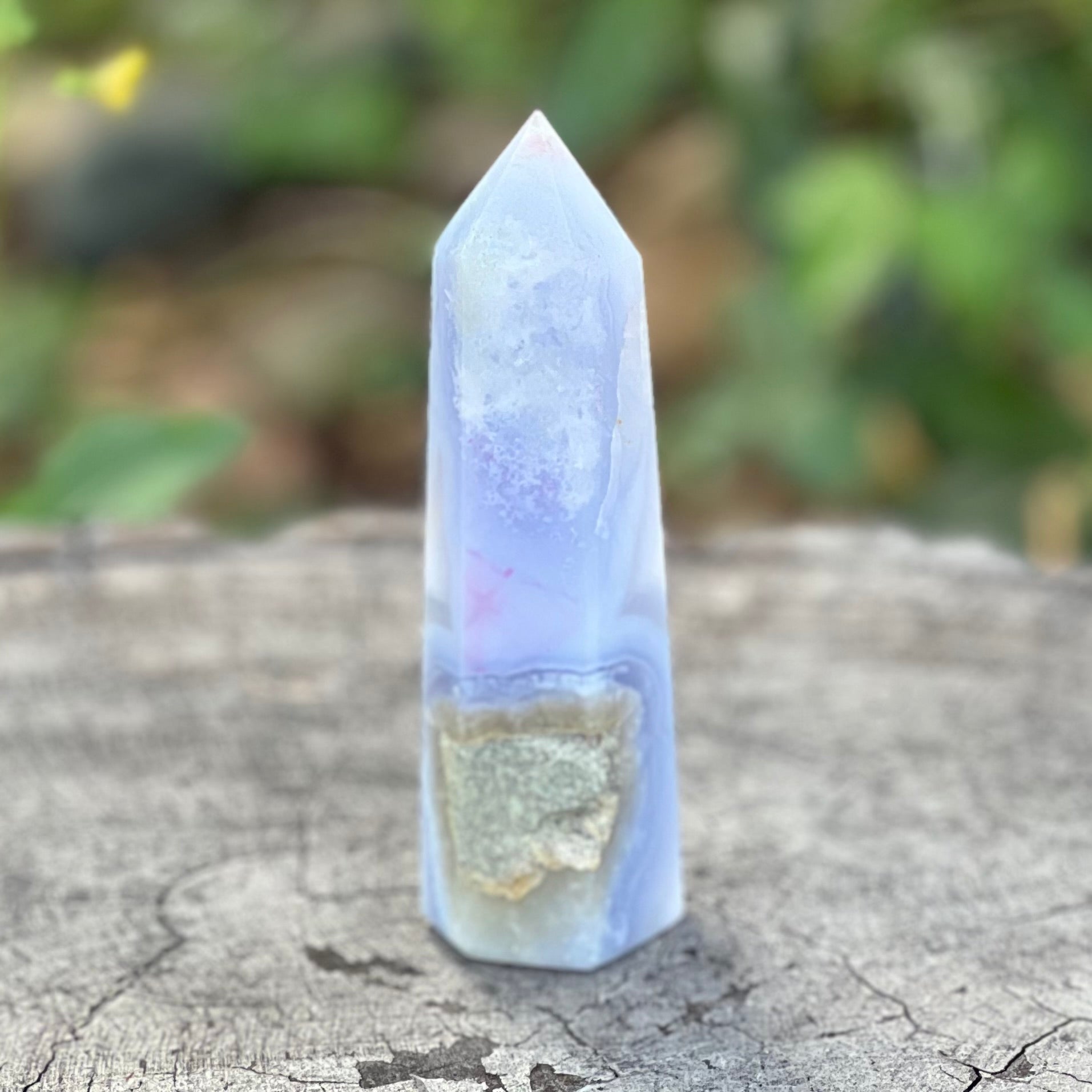 Blue Lace Agate Tower