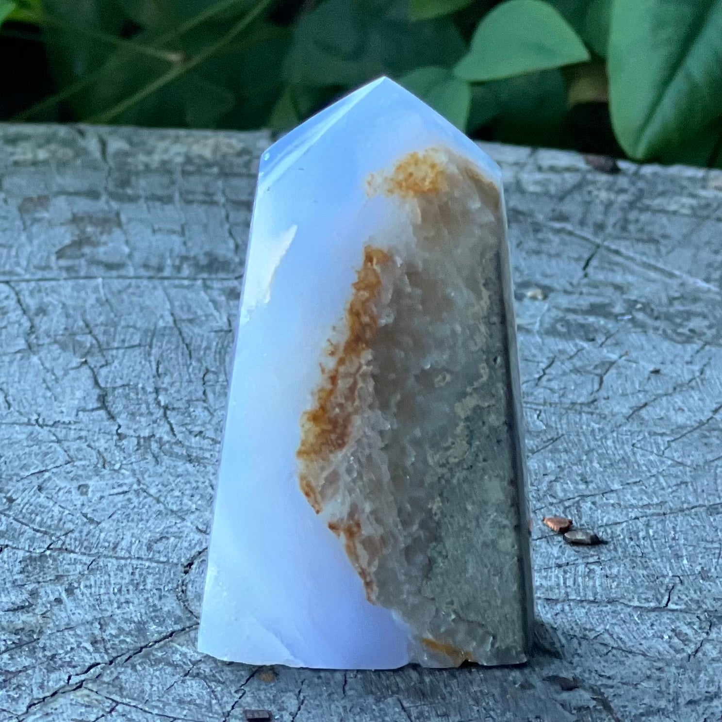 Blue Lace Agate Tower