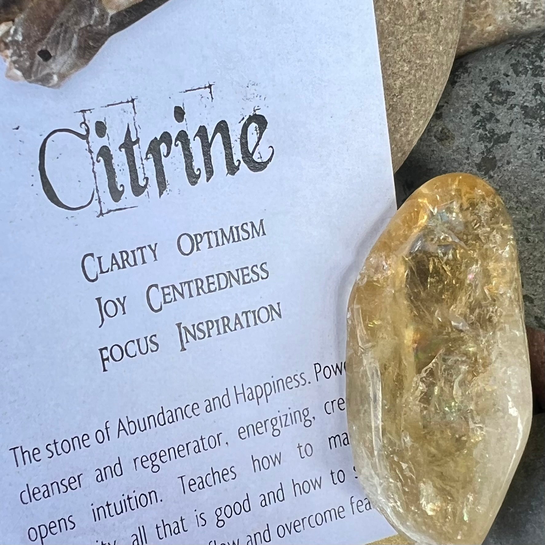 Citrine ~ Specialty Boxed Crystal