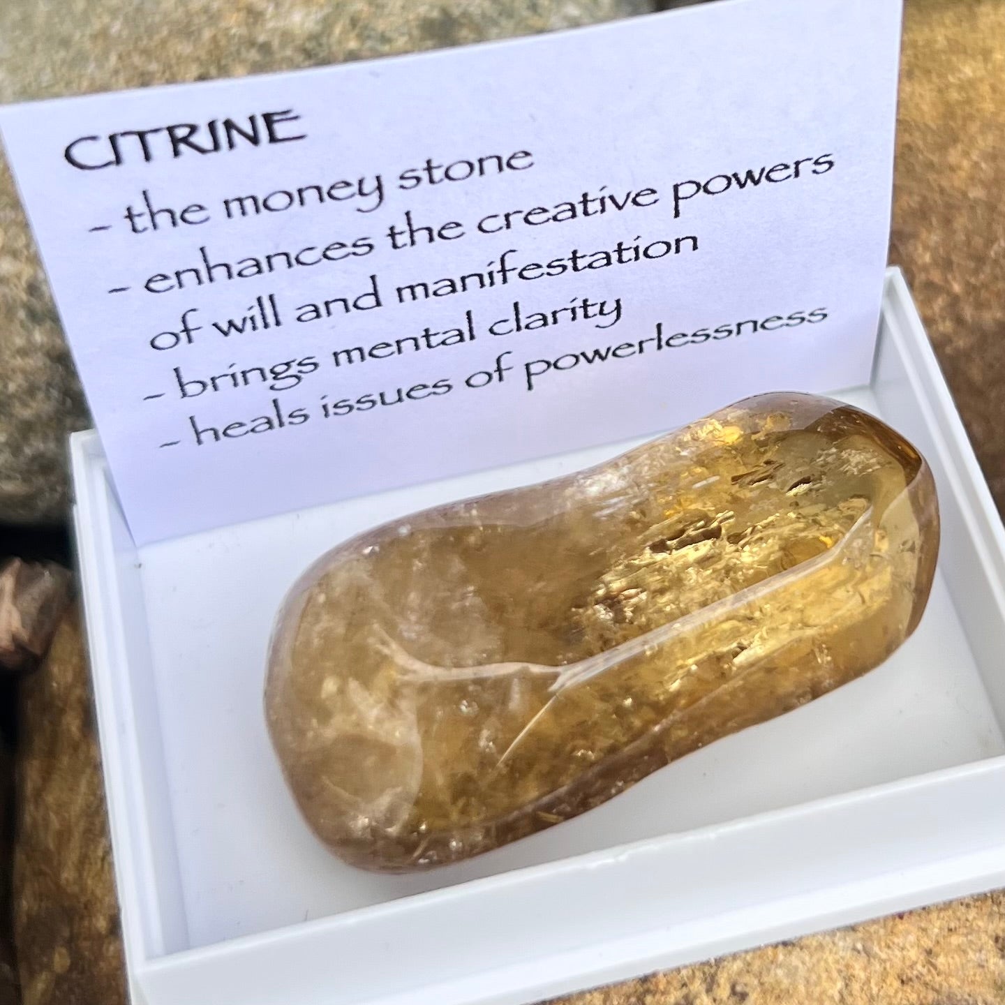 Raw Citrine ~ Specialty Boxed Crystal