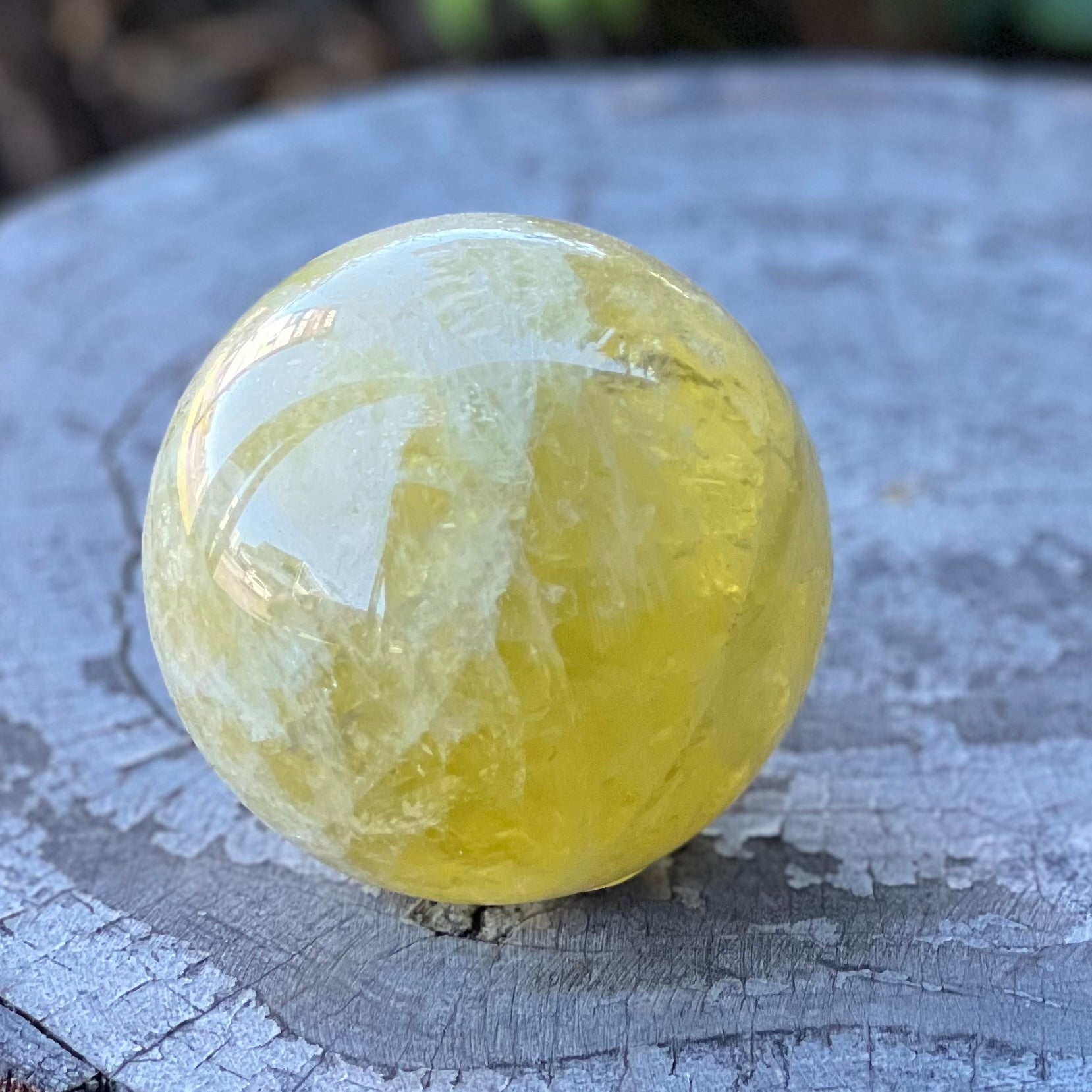 Citrine Abundance & Joy Large Sphere