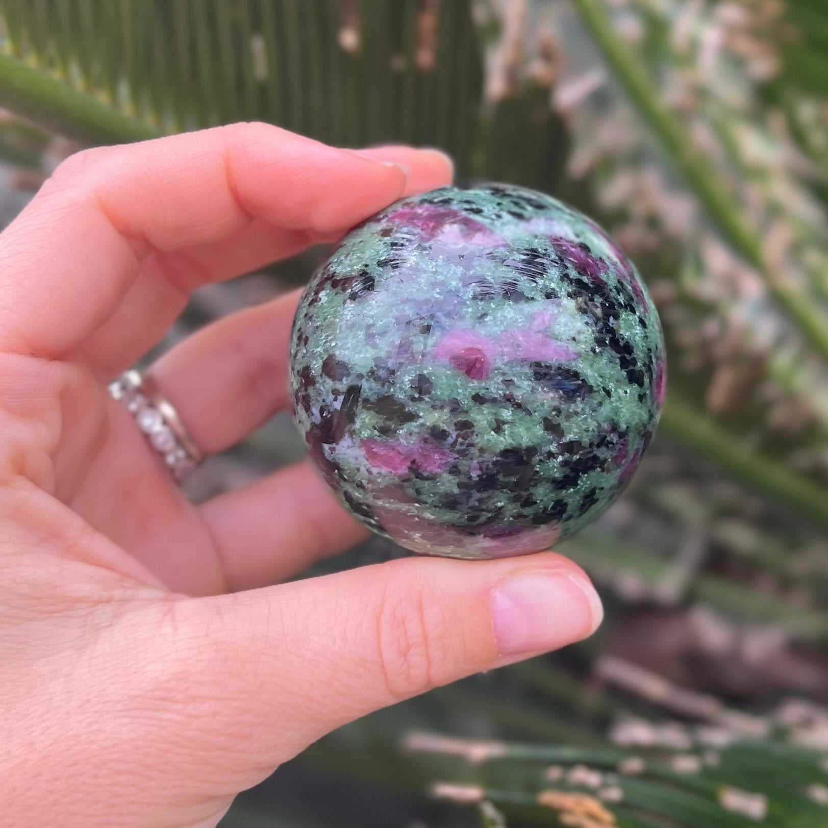 Ruby in Zoisite ~  Sphere