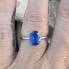 Blue Kyanite Sterling Silver Ring ~ 6