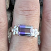 Ametrine Sterling Silver Ring with White Topaz  ~ 9