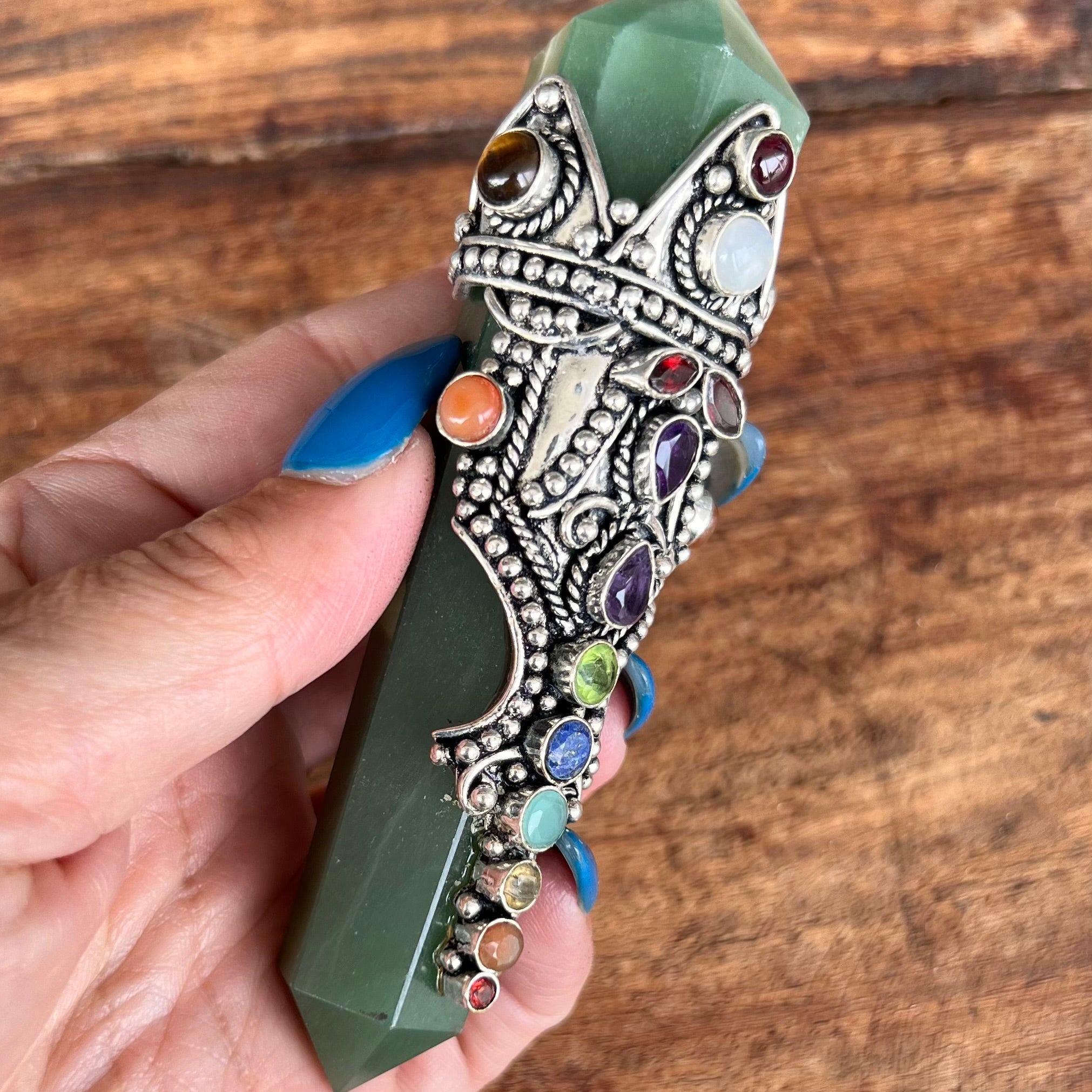 Super Wand ~ Embellished Green Aventurine