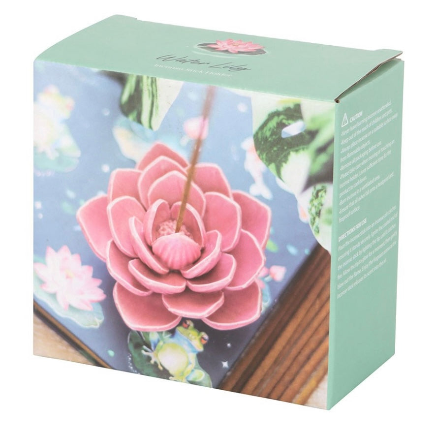 Pink Rose ~ Ceramic Incense Holder