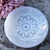 Selenite Cleansing & Charging Mandala Bowl ~ Medium
