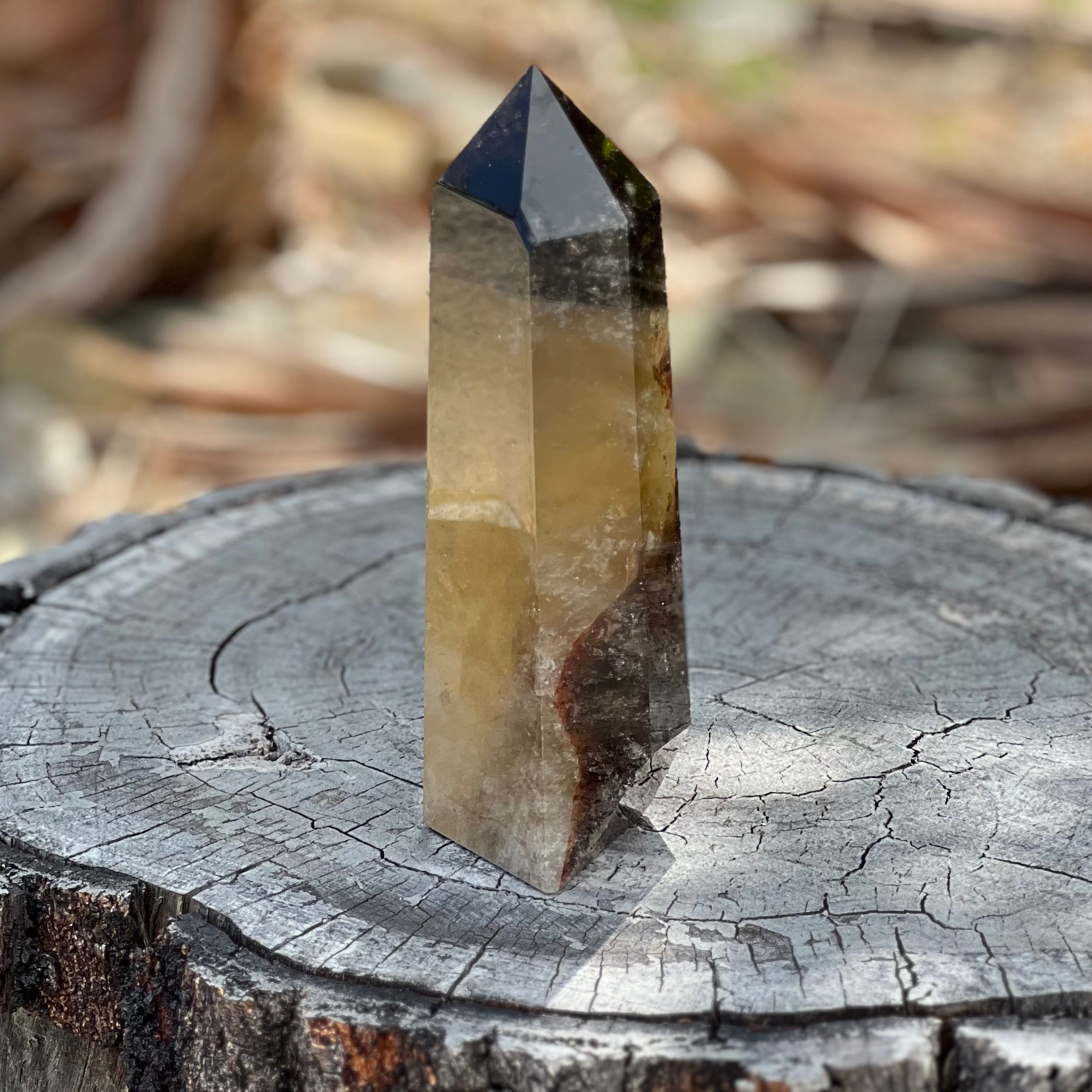 Smoky Citrine Quartz Generator Tower