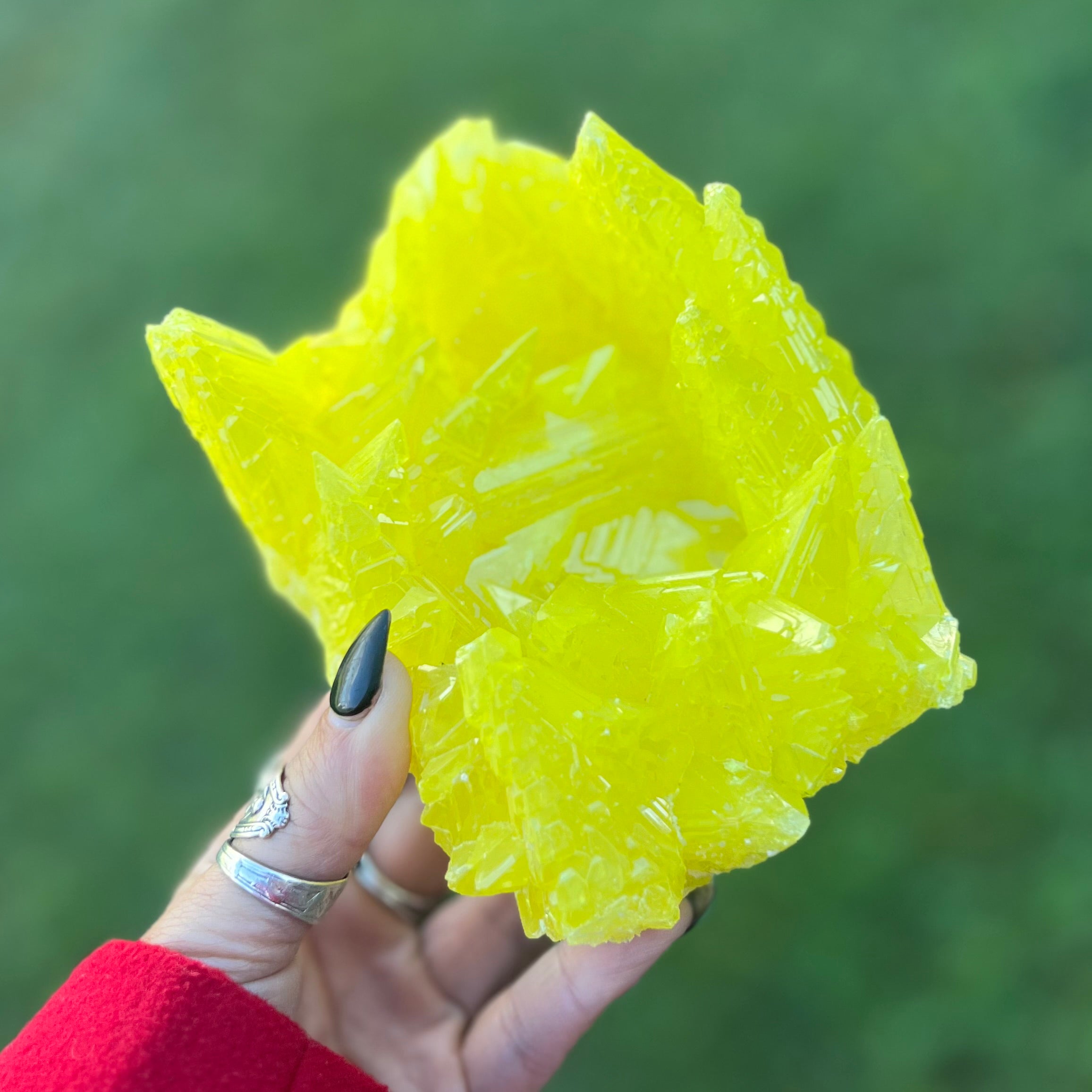 Sulphur Quartz Specimen