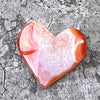 Carnelian Geode Heart ~ 6