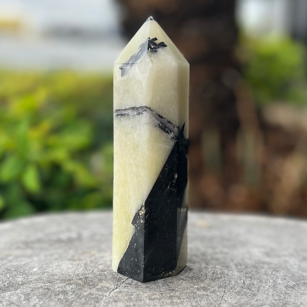 Citrine and Tourmaline Tower