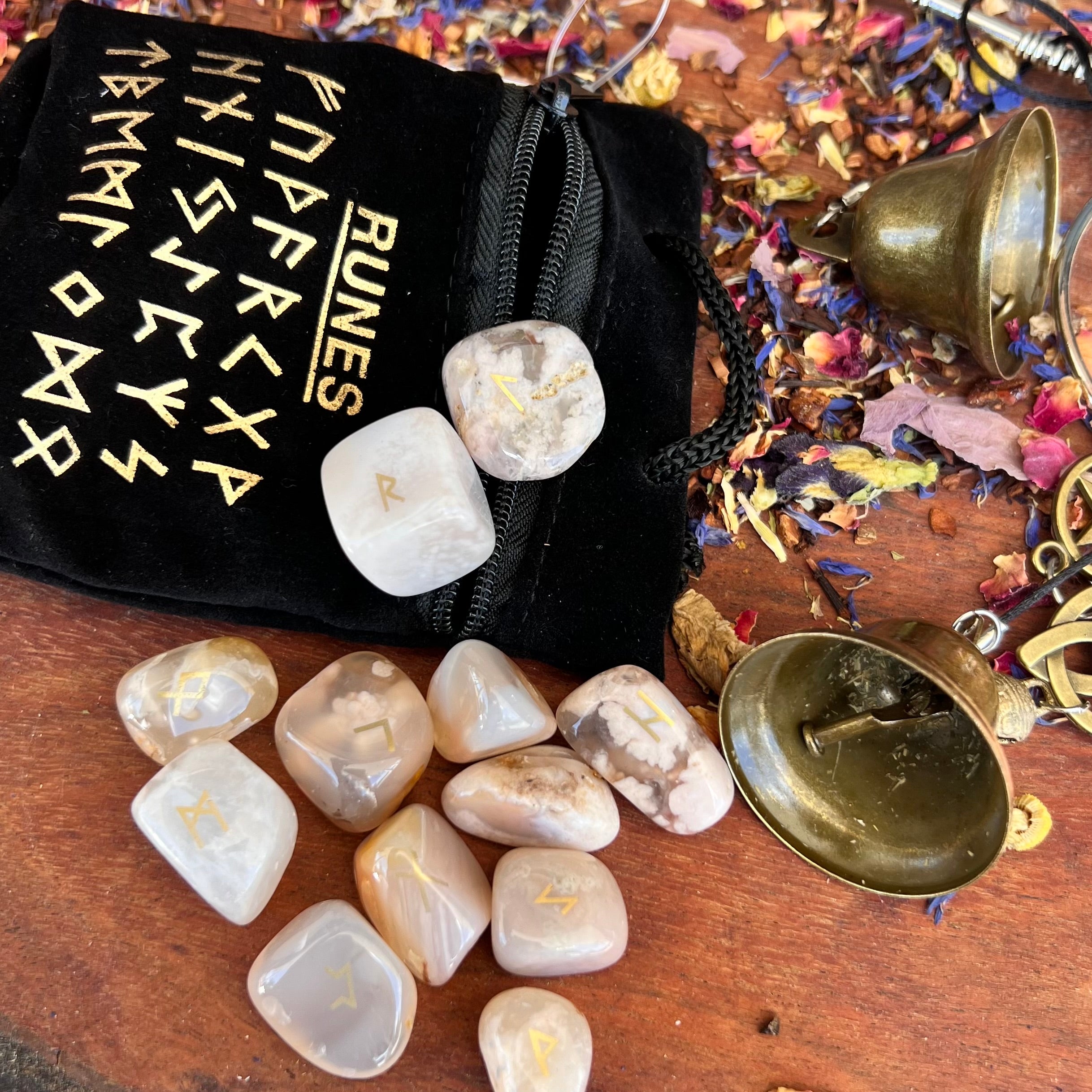 Runes ~ Flower Agate