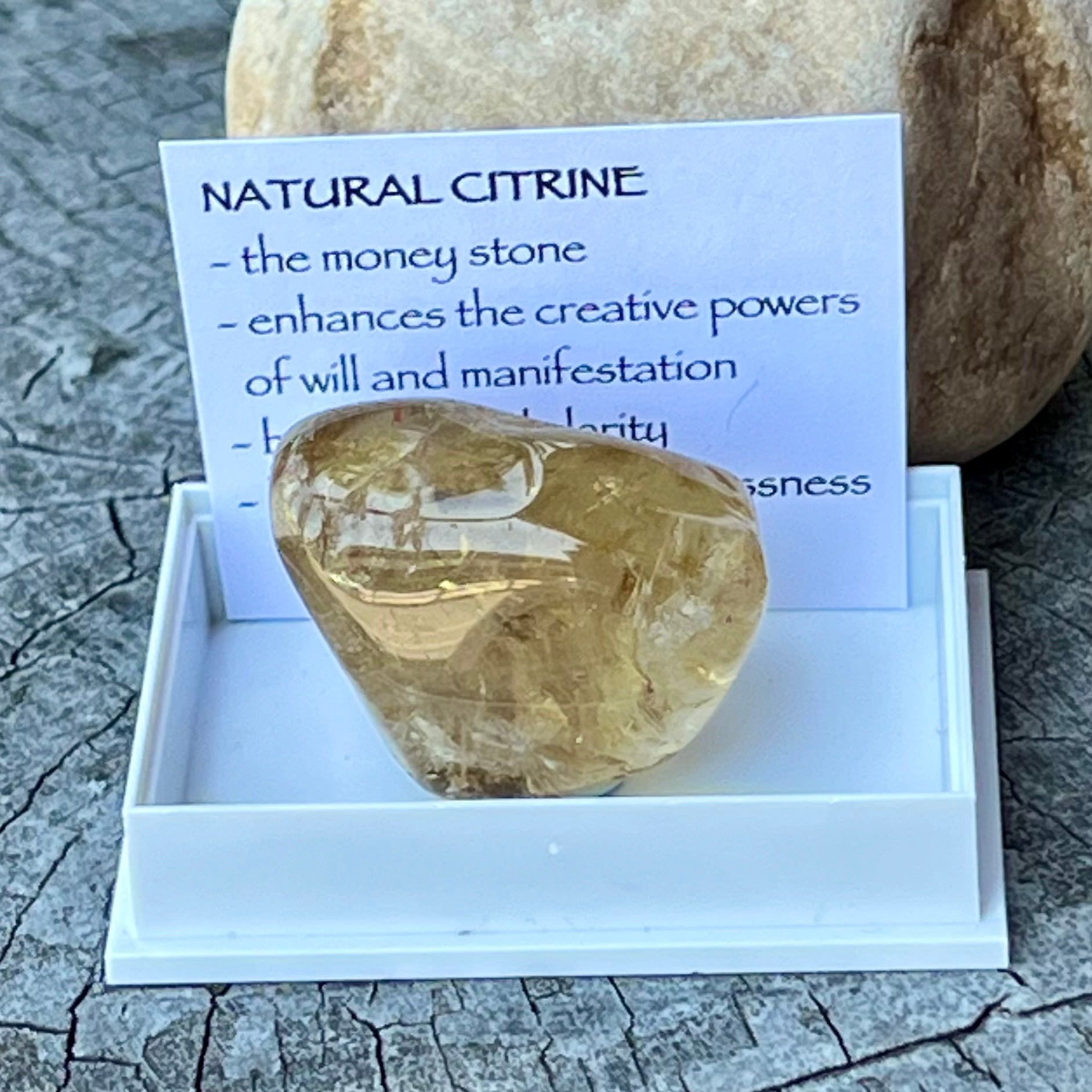 Natural Citrine ~ Specialty Boxed Crystal