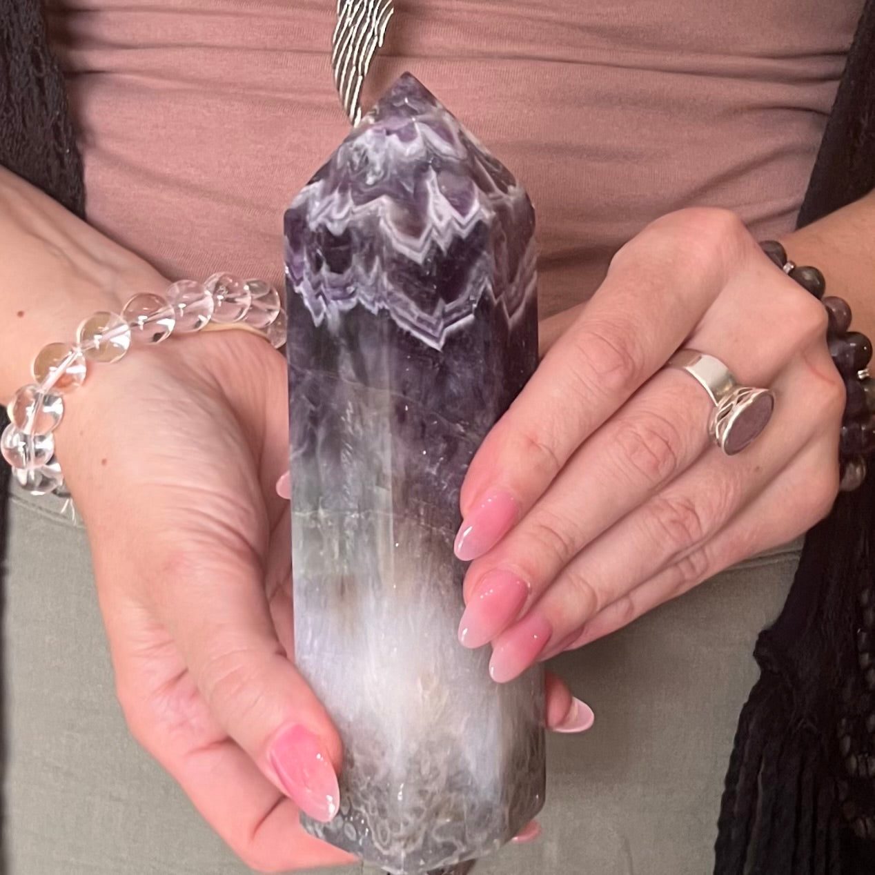 Chevron Amethyst Tower