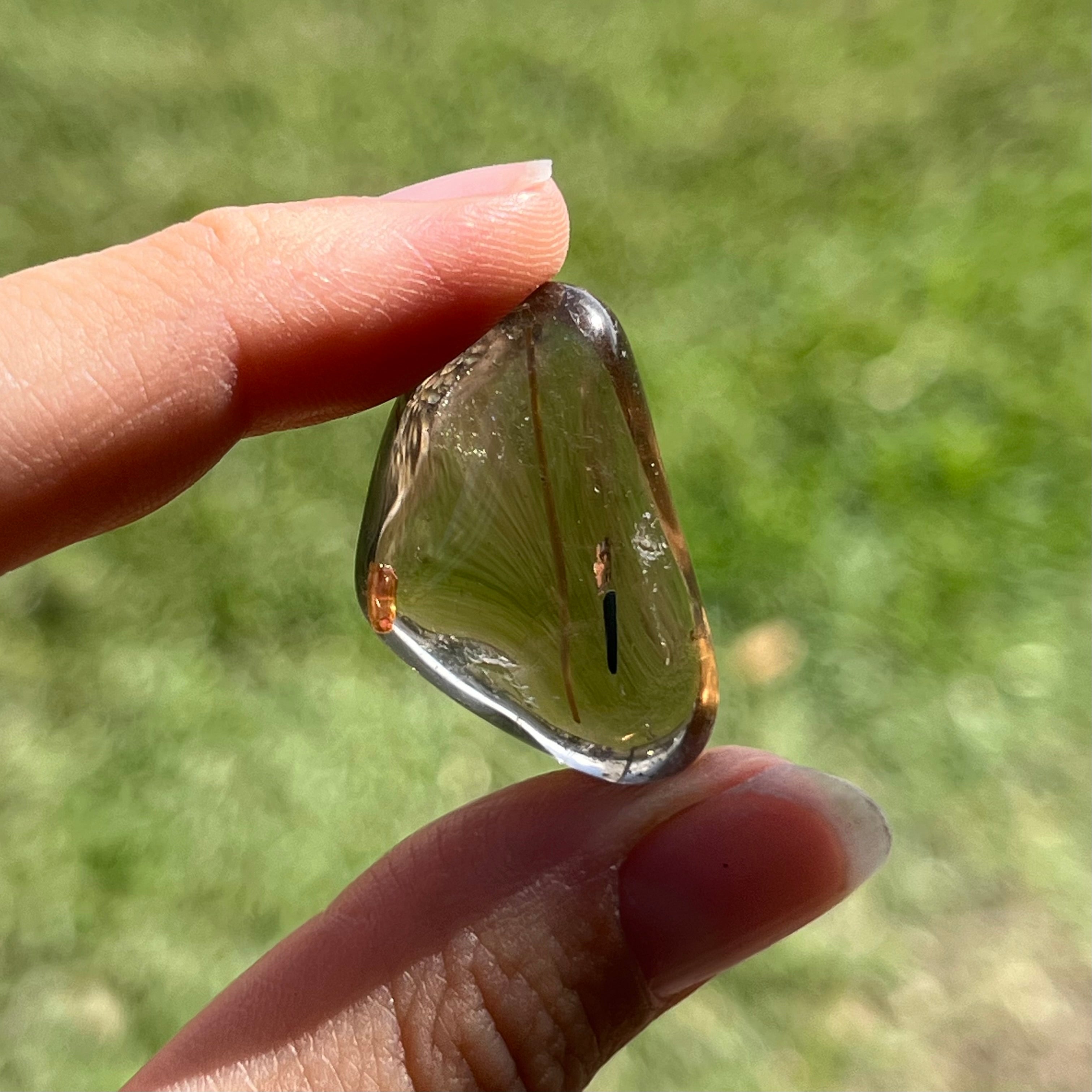 Golden Rutile Tumble