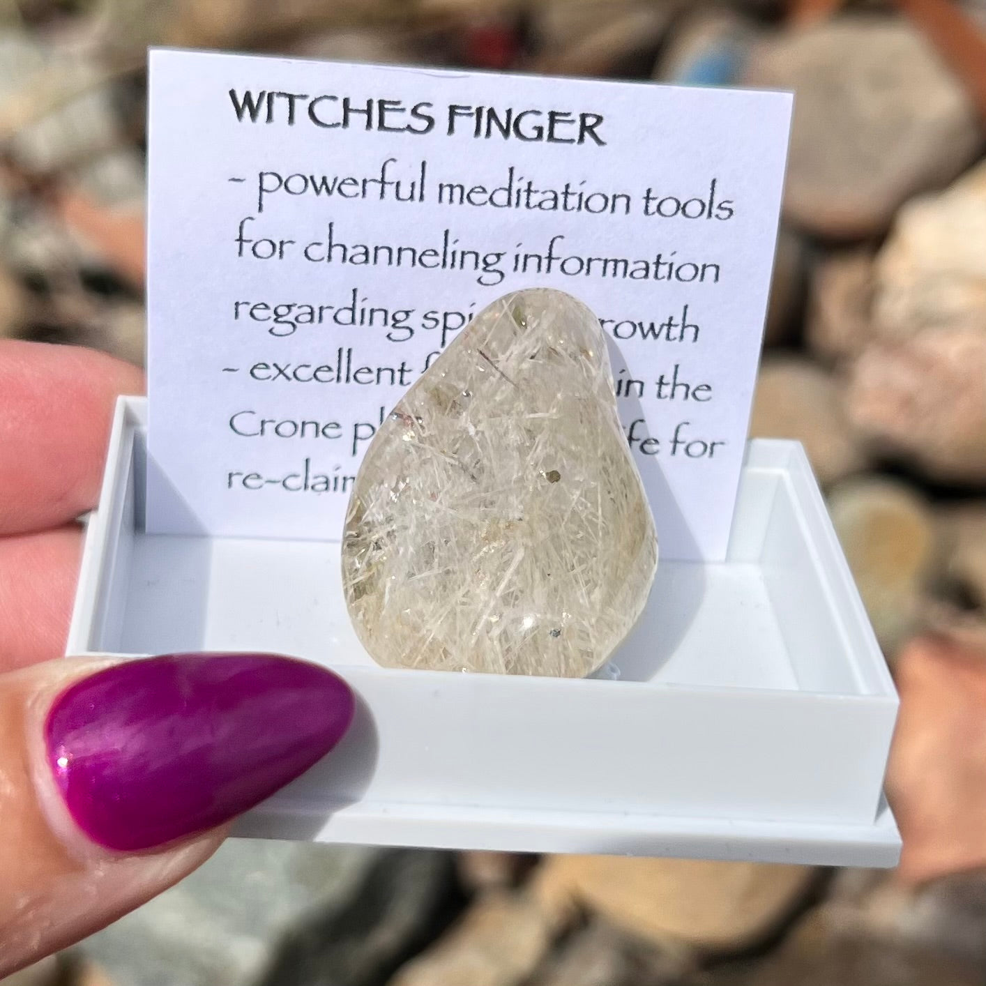 Witches Finger ~ Specialty Boxed Crystal