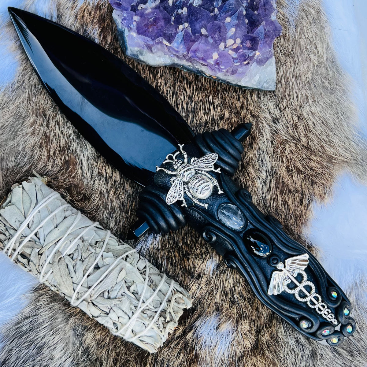 Athame ~ black obsidian
