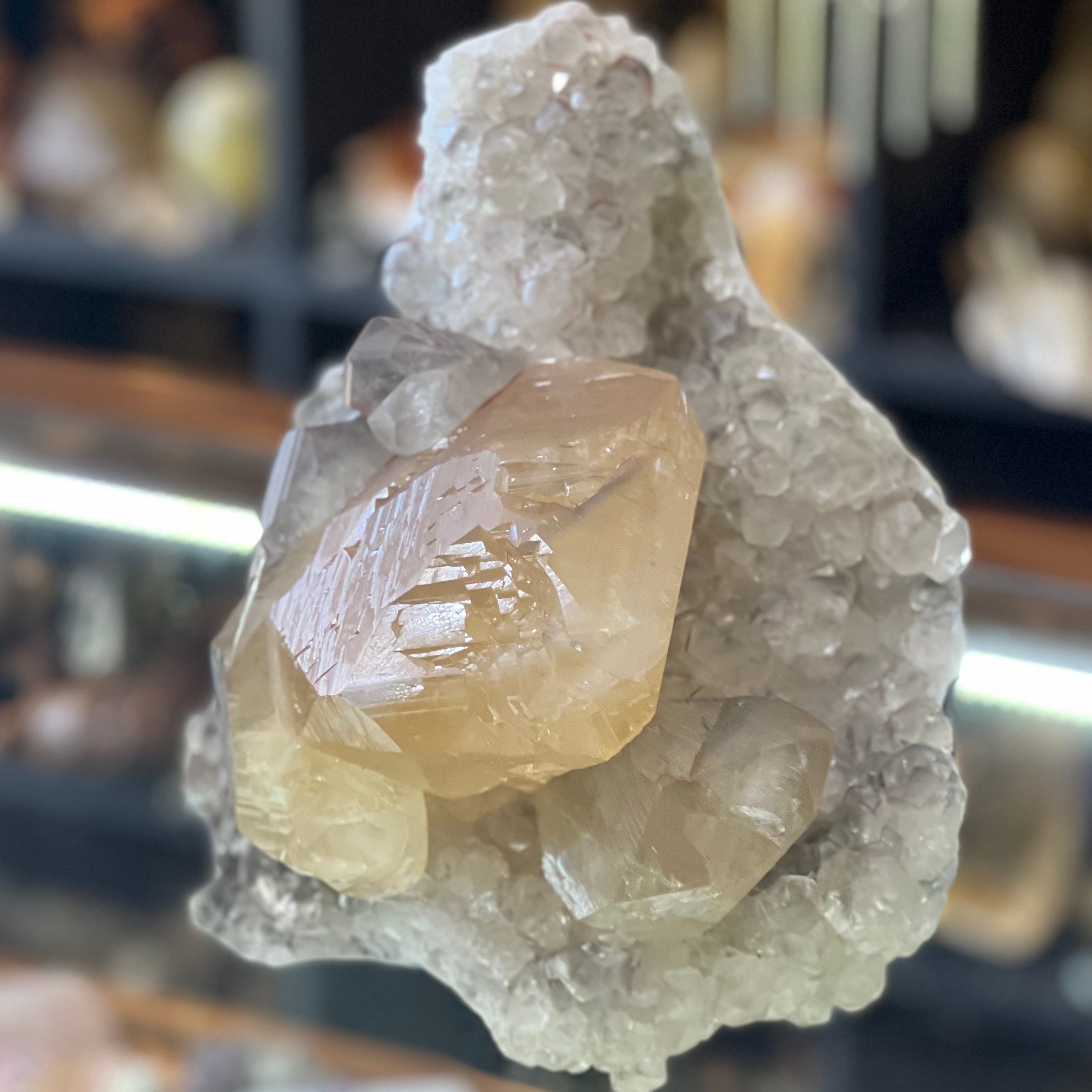 Natural Calcite Cluster