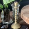 Boho Jungle ~ Vintage Brass Candle Holder - Sphere Holder Decor