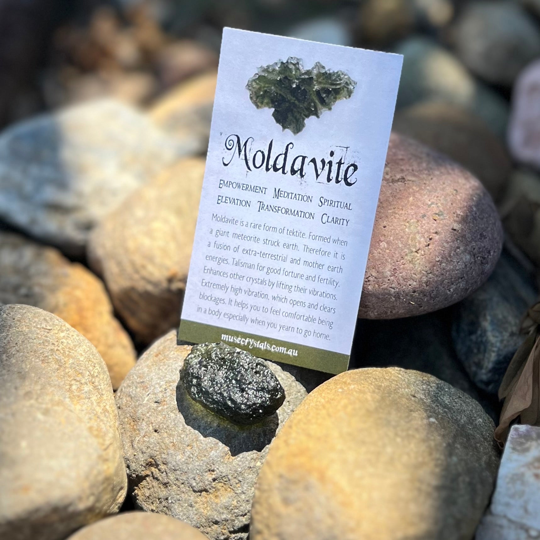 Raw Moldavite Specimen ~ RARE