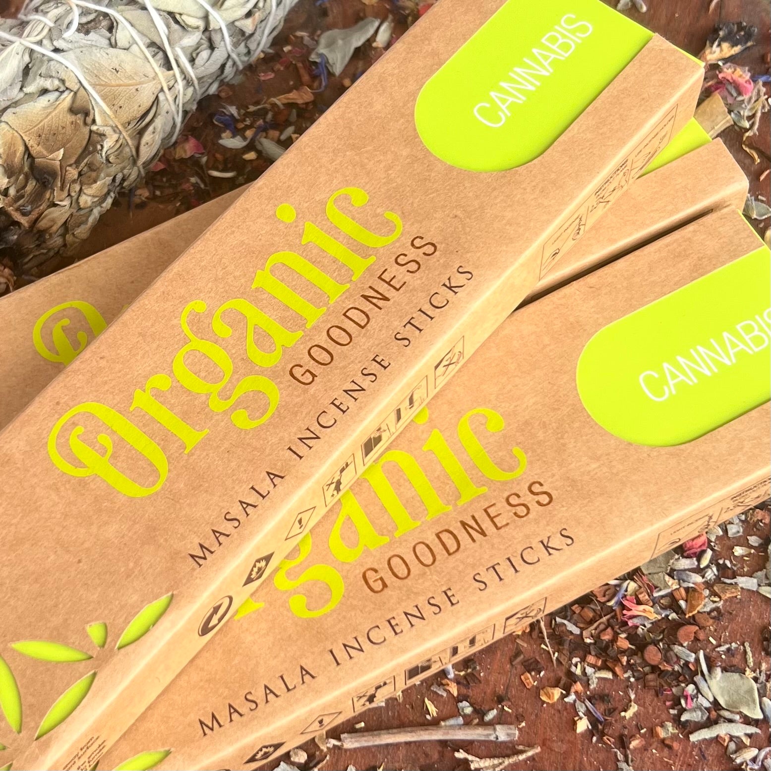 Cannabis Organic Goodness ~ 12 Incense sticks