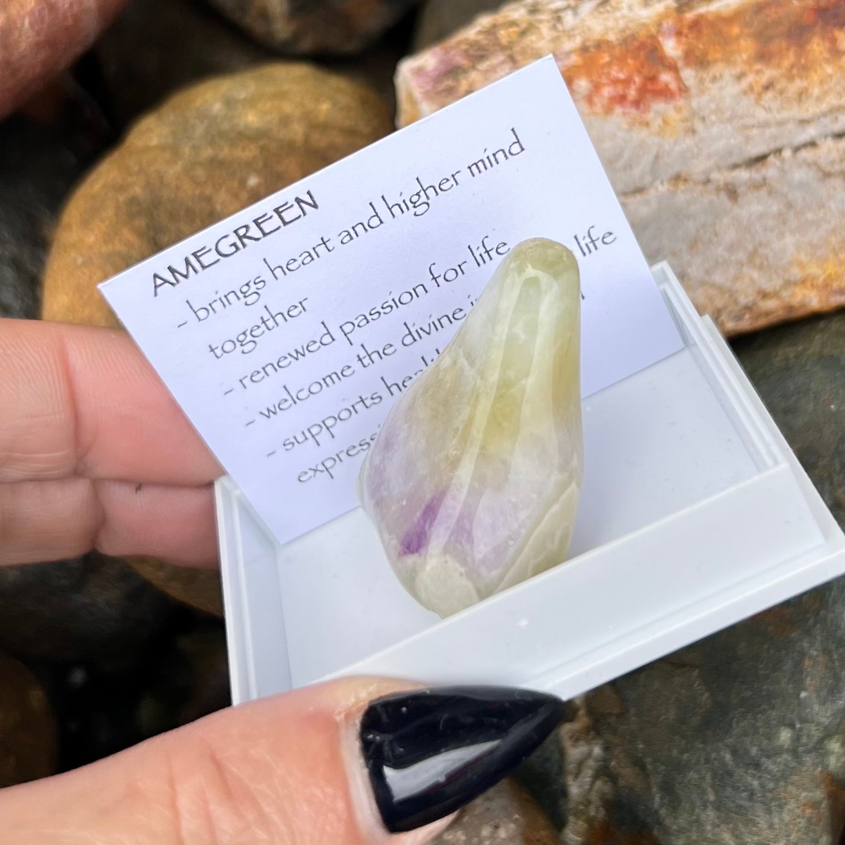 Amegreen ~ Specialty Boxed Crystal